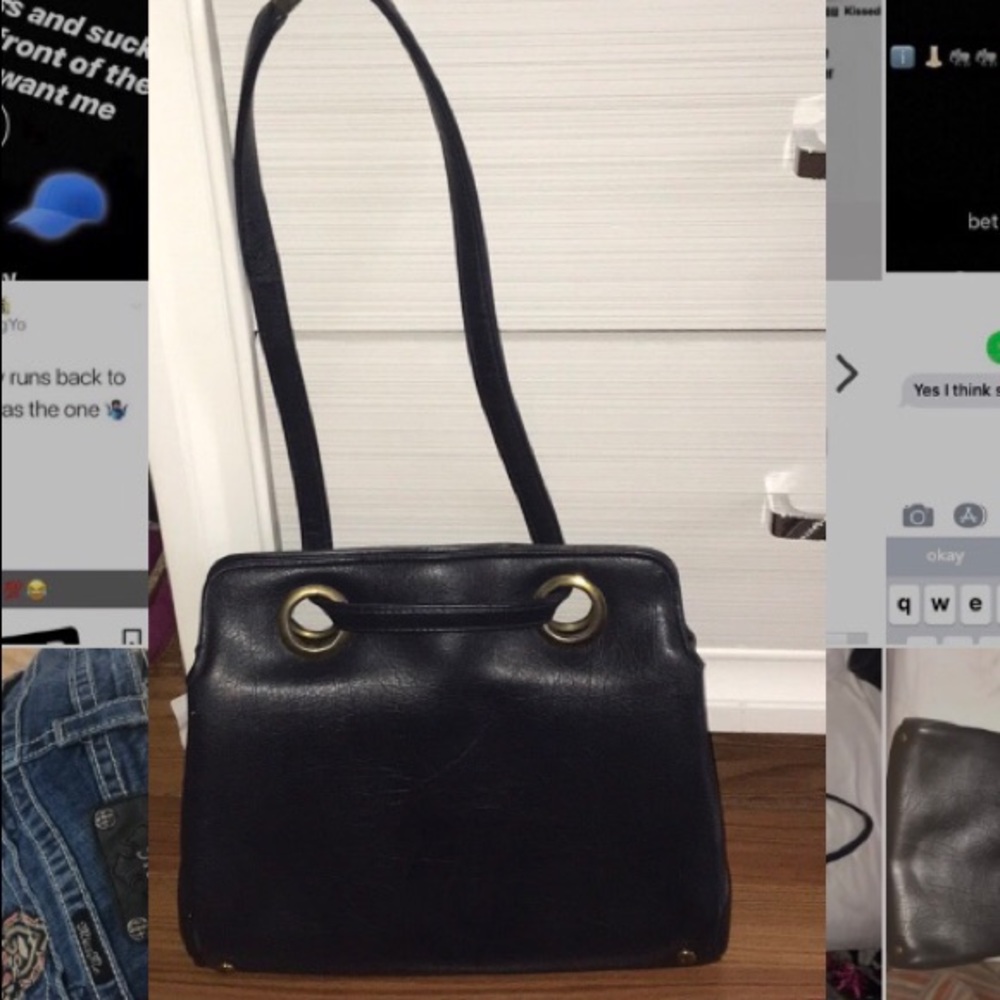 Simple Navy Blue purse .